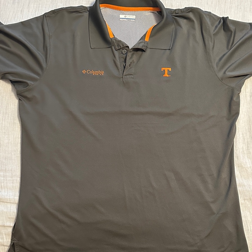 Columbia Tennessee Vols Men's Dark Gray Polo